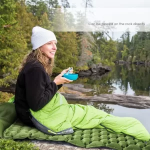 Saltea gonflabilă cu Pernă Ușoară, camping 190 x 60cm Verde Totokita