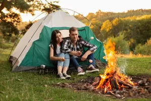Cort verde camping 6 persoane