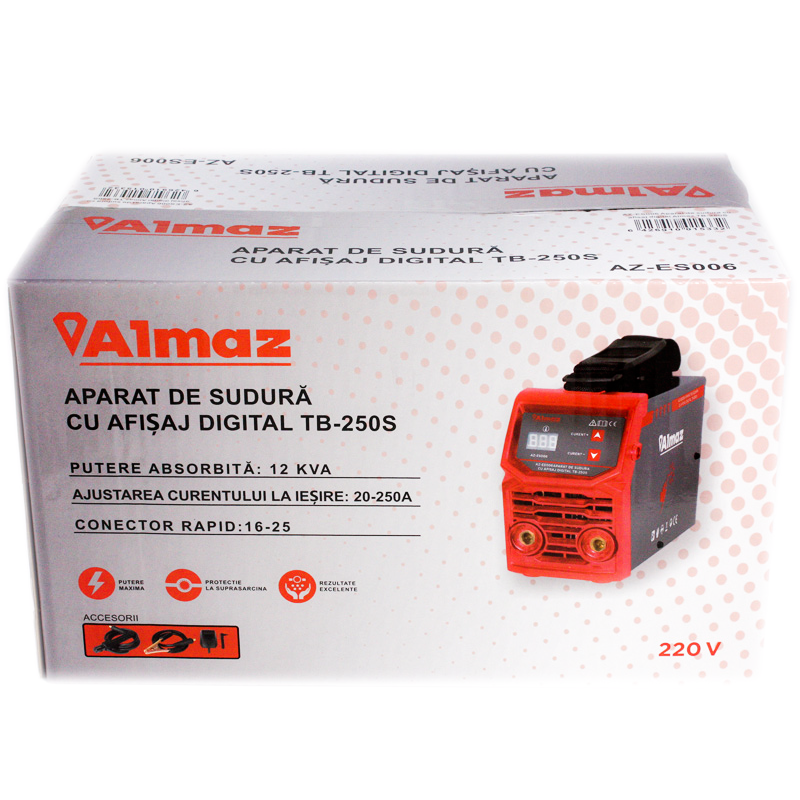Aparat Sudura 250A ALMAZ TB-250S+Accesorii,Invertor Teox (4)