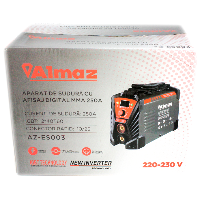 Aparat Sudura ALMAZ 250A AZ-ES003 + Accesorii , Invertor Teox (4)