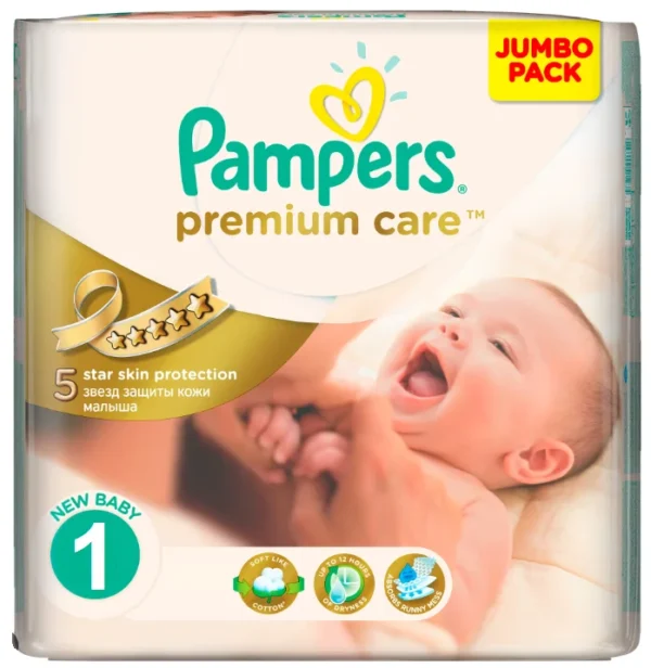 Pampers Nr 1 Active Baby Premium Care 2-5 kg,50buc