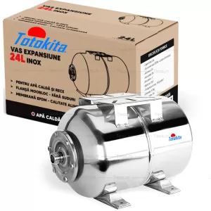 Vas Expansiune 24 Litri inox Hidrofor Orizontal Membrana EDPM