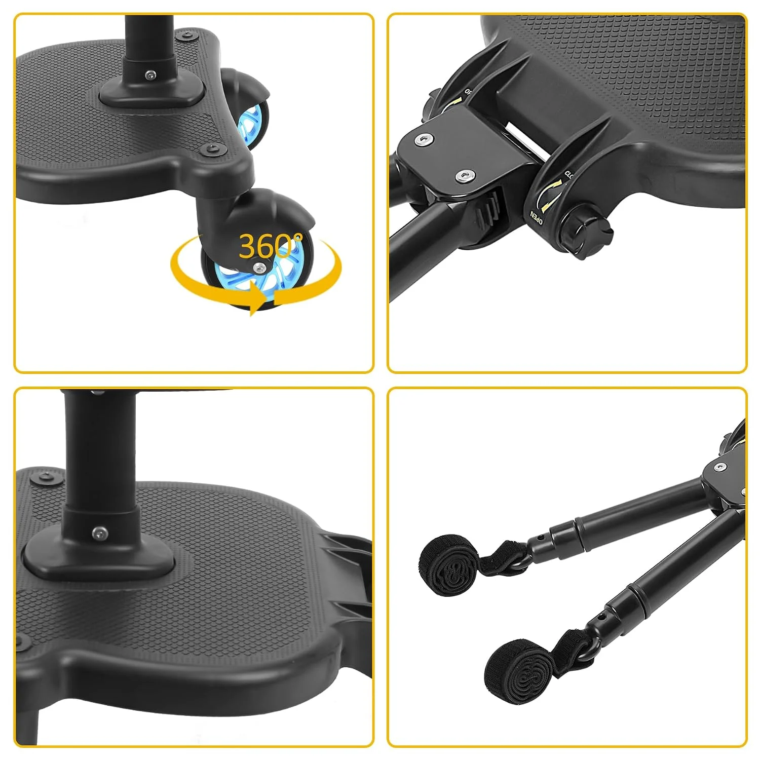 Adaptor Carucior al doilea Copil Teox cu Scaun Detasabil, Max 25kg roti albastre (4) Adaptor Carucior al doilea Copil