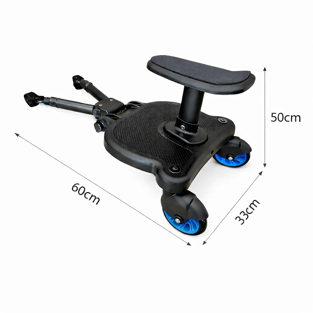 Adaptor Carucior al doilea Copil,Teox cu Scaun Detasabil, Max 25kg roti albastre (8) Adaptor Carucior al doilea Copil