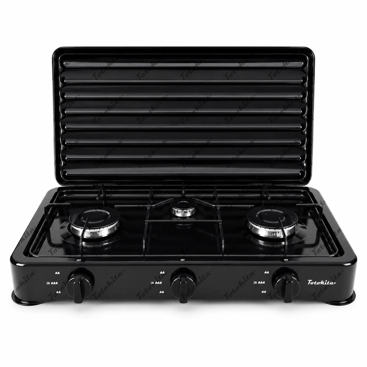 Aragaz Butelie 3 Ochiuri Set Complet Furtun Negru Totokita (6) Aragaz Butelie 3 Ochiuri Totokita Set complet