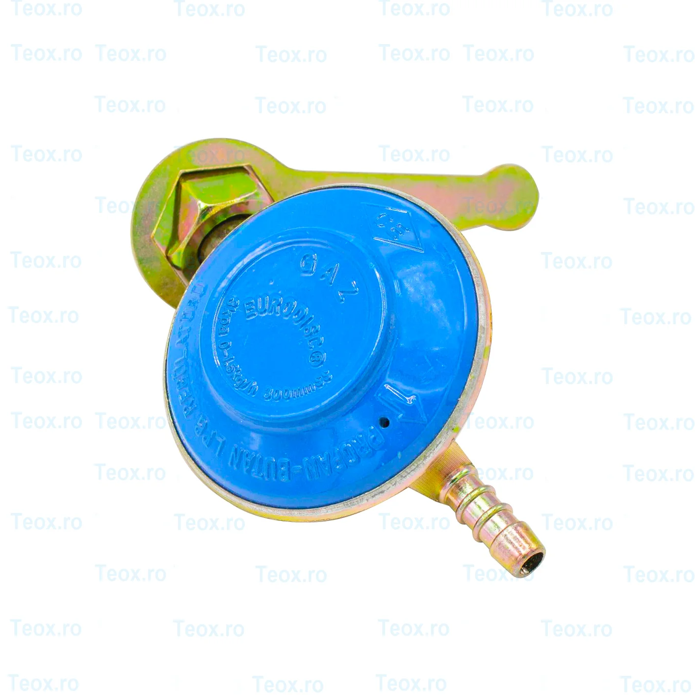 Ceas butelie albastru, regulator Gaz (3)