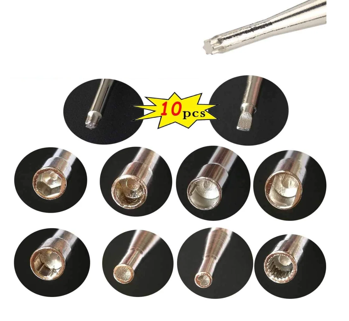 Chei reglaj carburator Set 10 bucati Motocoasa Drujba Tija Metal Maner Antiderapant 15cm Teox (2) Chei reglaj carburator Set 10