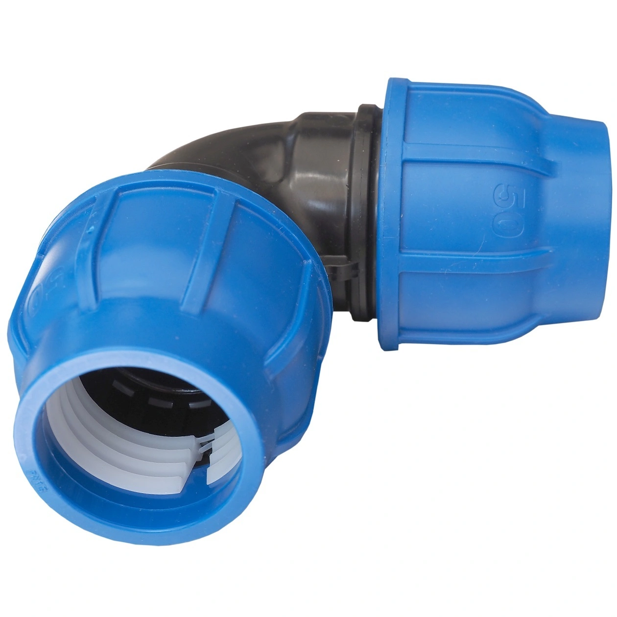 Cot compresiune PEHD 50 mm, 90 grade