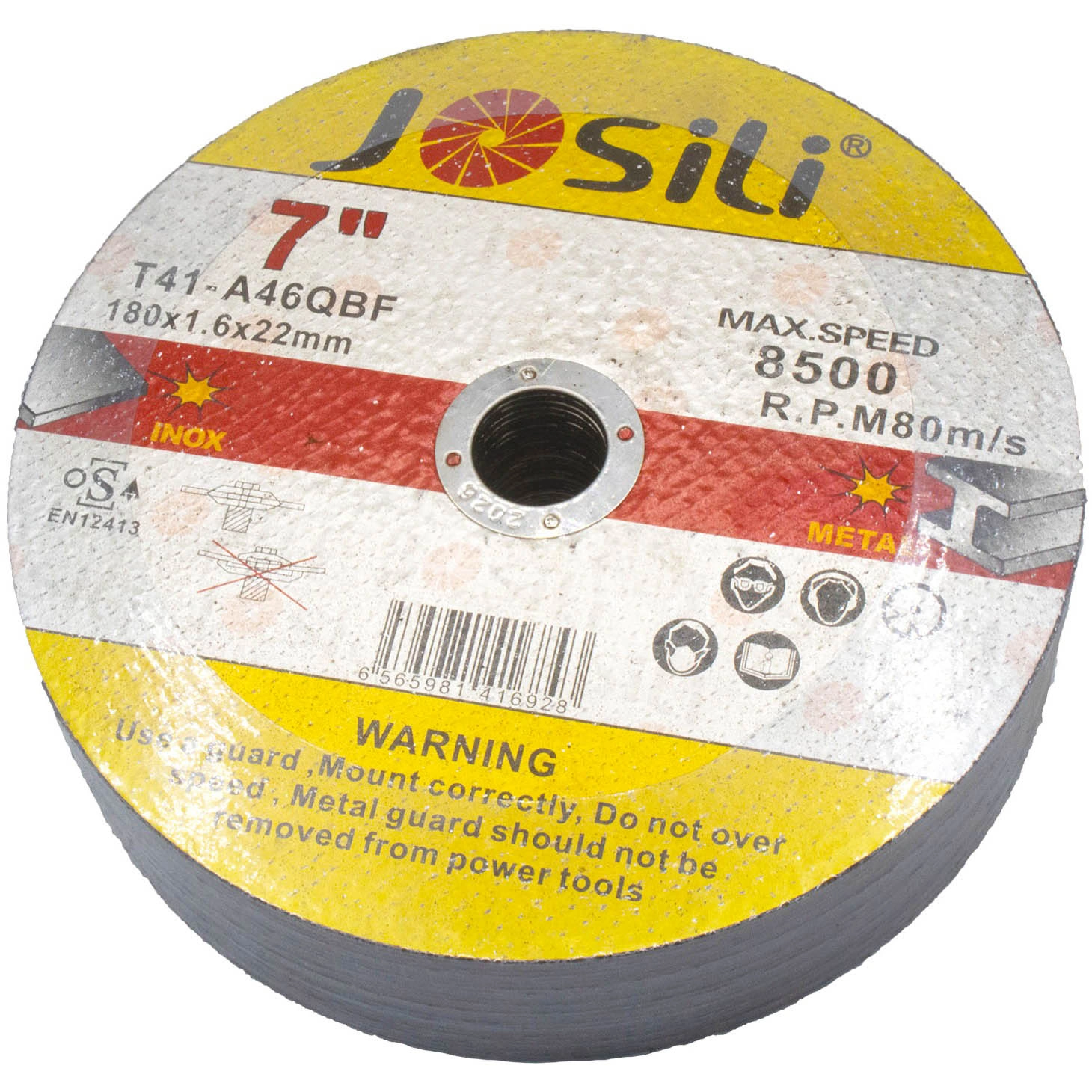 Discuri Debitare Inox si Metal 180 × 1.6 mm, 8500 rpm