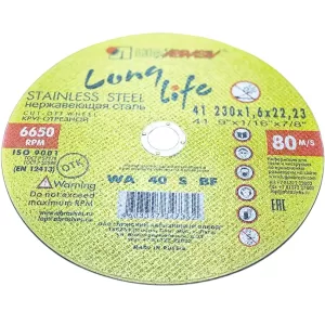 Disc Debitare Inox si Metal 230 × 1.6 mm 6650 rpm