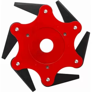 Disc Motocoasa 6 Dinti Pliabili Lamele 245 x 25 mm Rosu