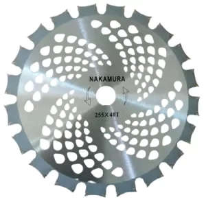 Disc Motocoasa Vidia, 250 x 25.4 x 40T, Dinti Dublu Sens, Colt mic