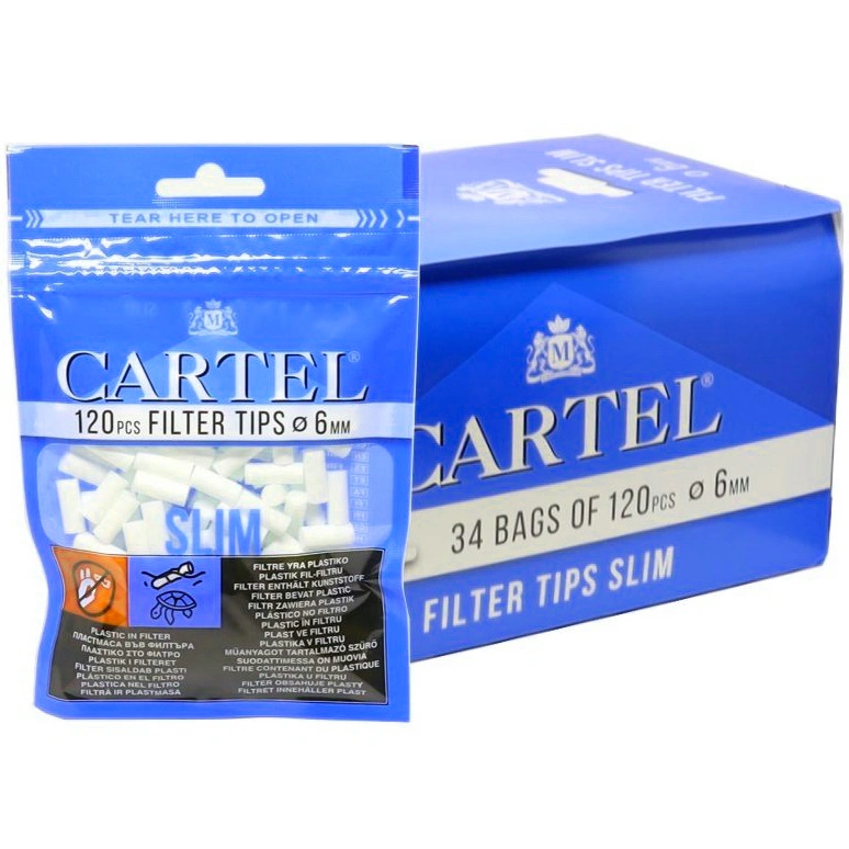 Filtre Tigari Slim 6 mm x 15 mm Cartel (120 buc.)