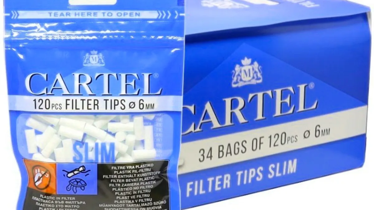 Filtre Tigari Slim 6 mm x 15 mm Cartel (120 buc.) - Teox