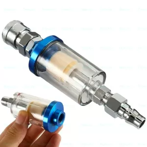 Filtru Aer Pistol Vopsit Compresor,Complet 1/4 Transparent