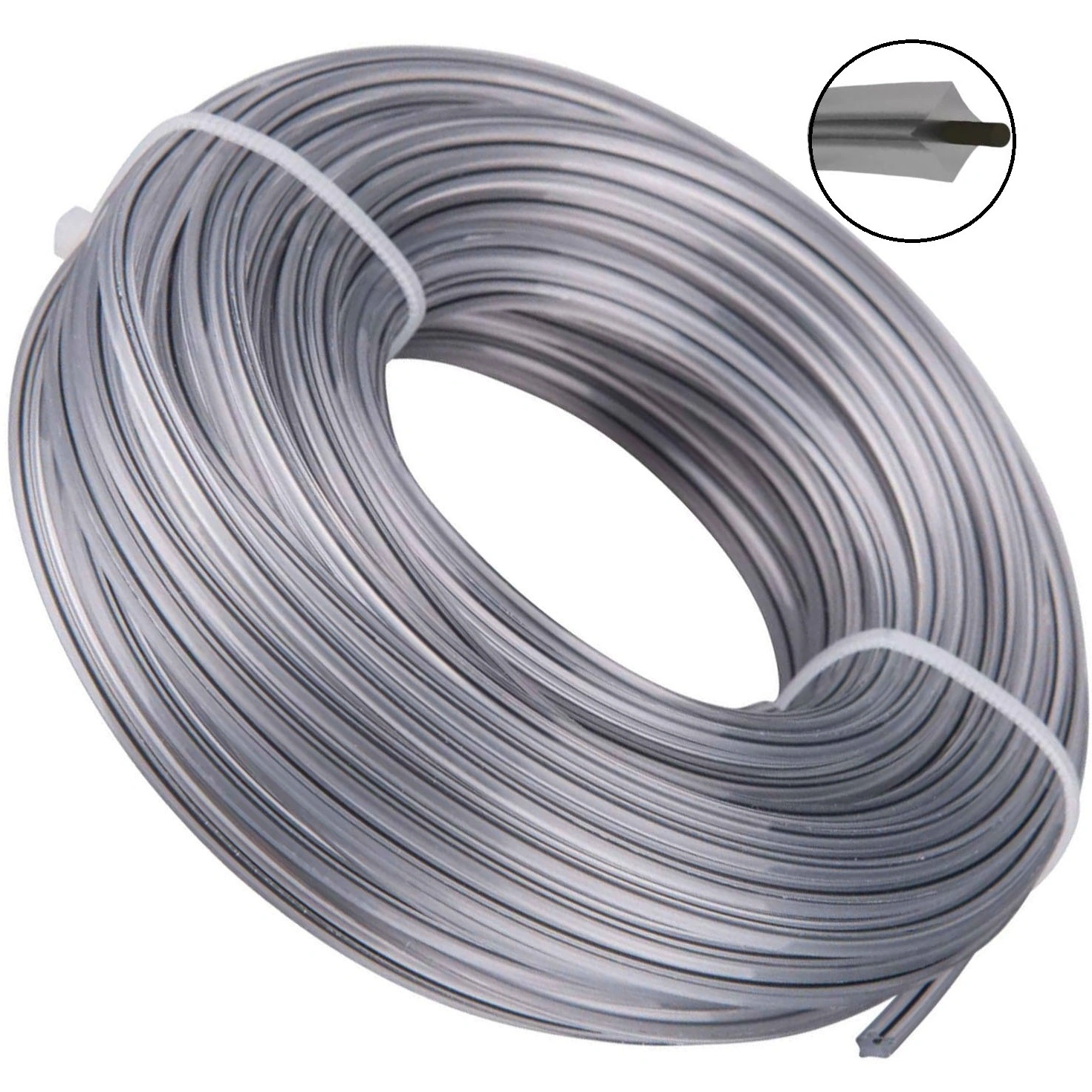 Fir Motocoasa Patrat Insertie Metalica 2mm x 45m Trimmer