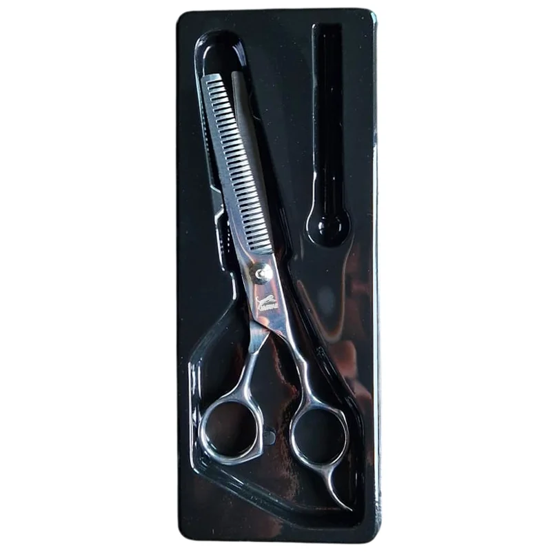Foarfecă Filat Profesională din Oțel Inoxidabil 17 cm Instrument Texturare și Blenduire (3) Foarfecă Filat Profesională