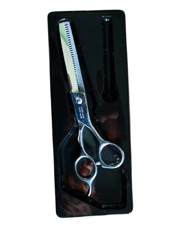 Foarfecă Filat Profesională din Oțel Inoxidabil 17 cm Instrument Texturare și Blenduire (4) Foarfecă Filat Profesională