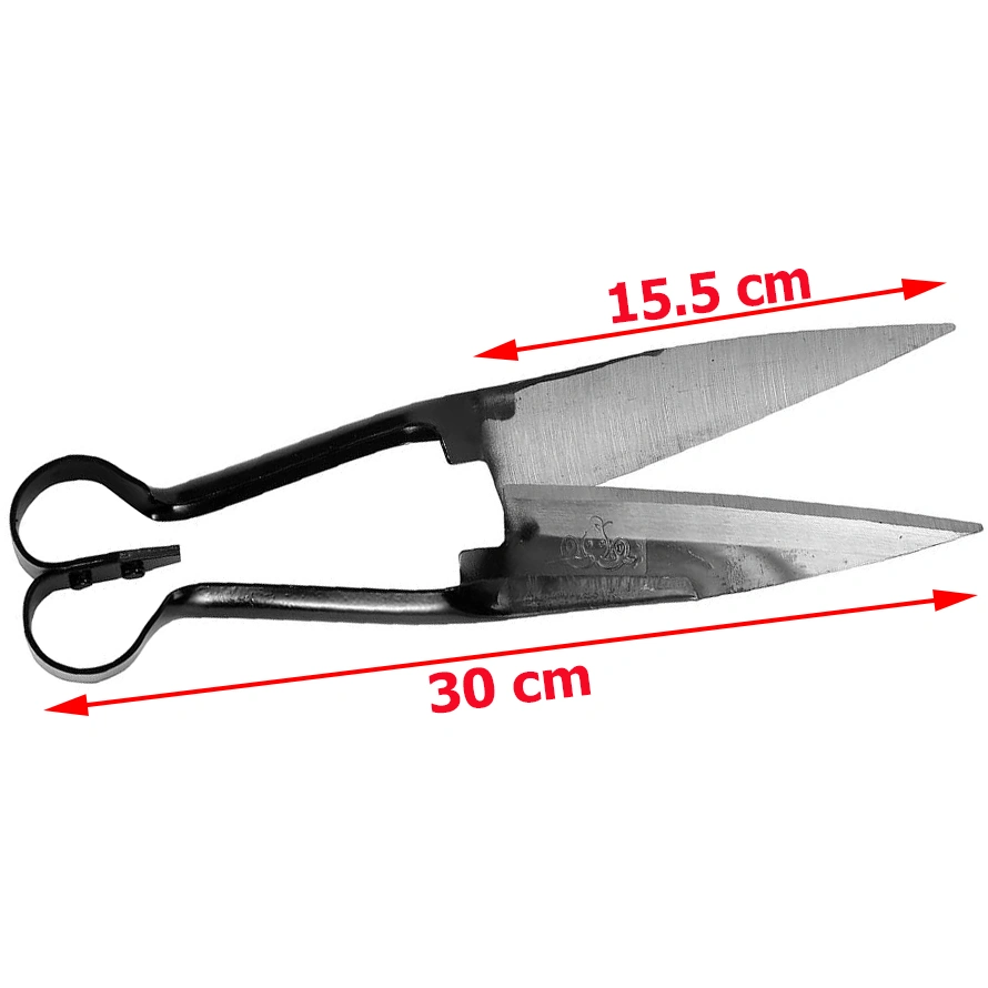Foarfeca pentru tuns oi neagra, manuala, otel, 30 cm