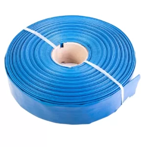 Furtun Pompieri 2 toli Apa Refulare Flat PVC 50 m, Albastru