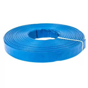 Furtun Pompieri 1 tol Apa Refulare Flat PVC 50 m, Albastru