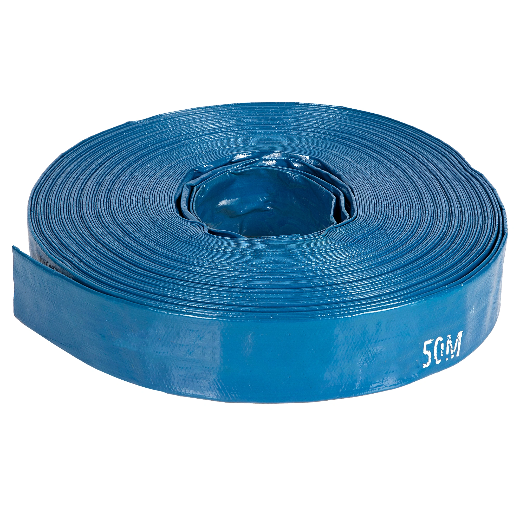 Furtun Pompieri 1.5 toli Apa Refulare Flat PVC 50 m, Albastru