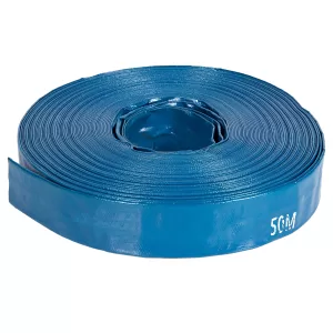 Furtun Pompieri 1.5 toli Apa Refulare Flat PVC 50 m, Albastru