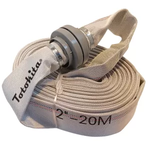 Furtun pompier, irigatii, fosa, apa, 2 toli, 20 m Totokita® cu accesorii