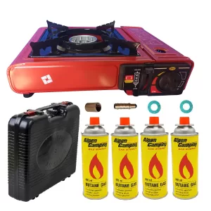 Aragaz Camping, Portabil ,Voiaj, Gaz Butan, Dubla Alimentare, Aprindere Automata