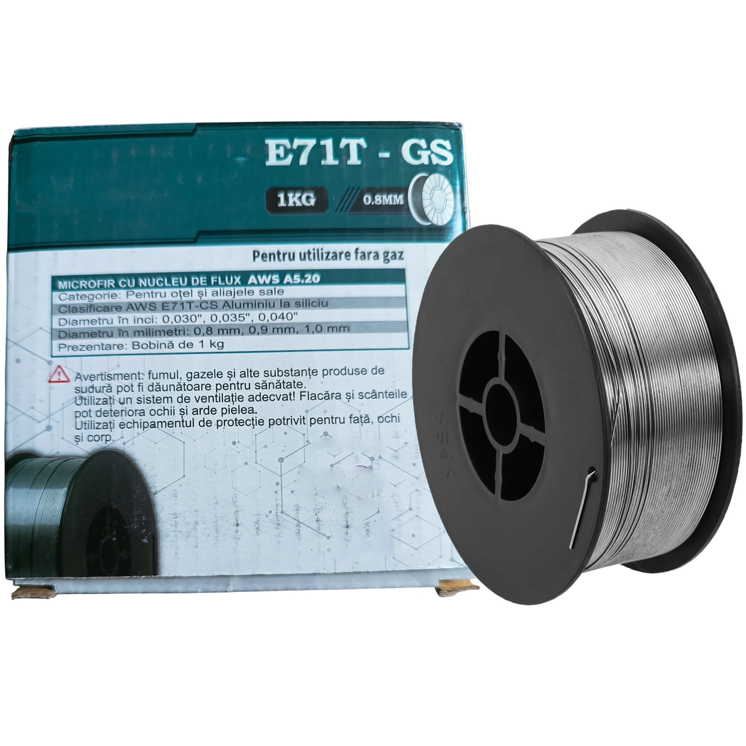Sarma Sudura Flux 0.8 mm 1kg tubulara, Utilizare fara Gaz