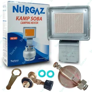 Incalzitor gaz, arzator butelie, radiator, ceramic, 1500 w