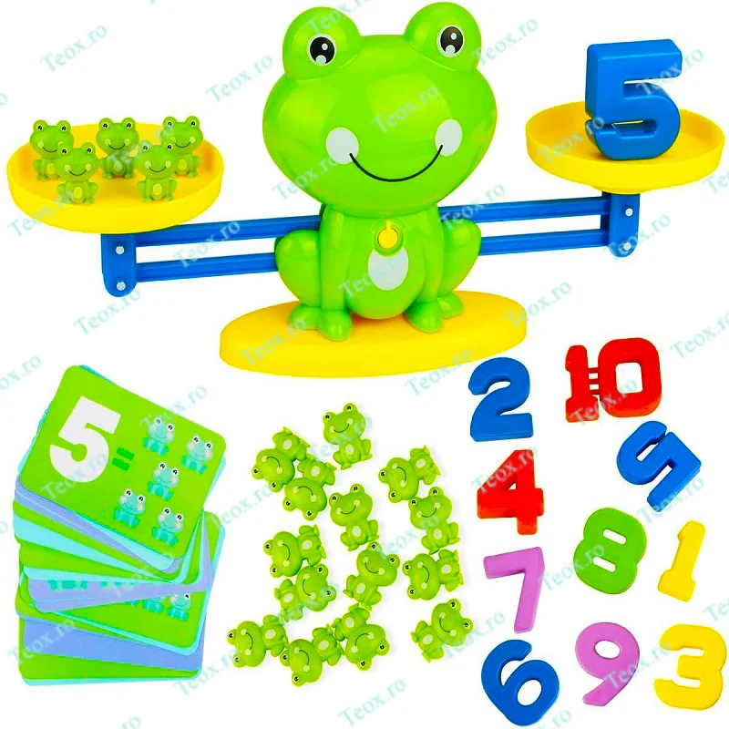 Jucarie-educativa-interactiva-adunare-numere-matematica-tip-balanta-broscuta-Teox-3.webp