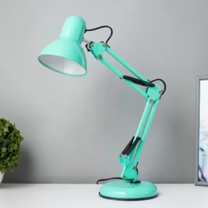 Lampa Birou Turcoaz Ajustabila cu Suport
