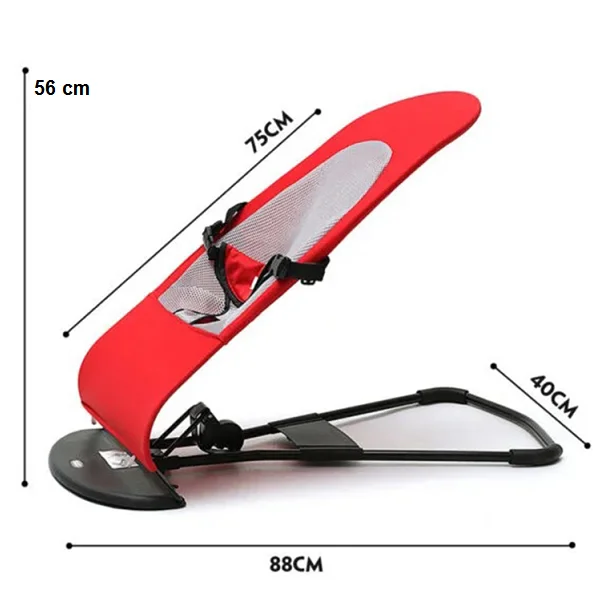 Leagan-Balansoar-Bebelusi-inclinare-3-trepte-Reglabil-Pliabil-Red-1.webp
