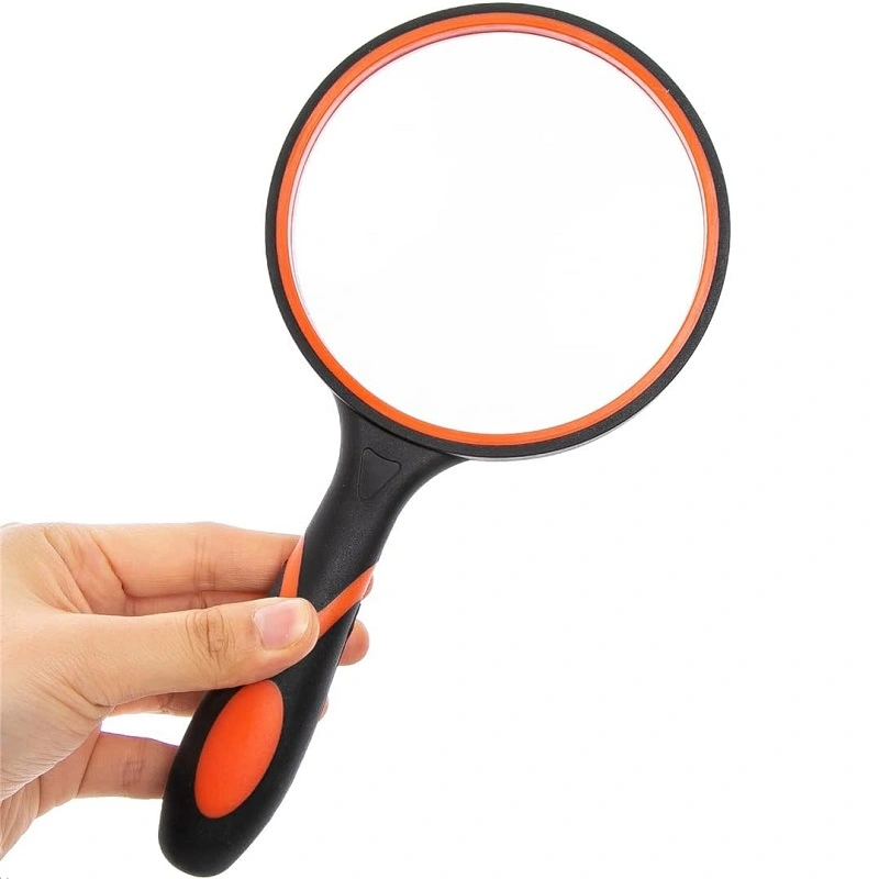 Lupa citit, maner cauciuc, 4x, 75 mm, Teox