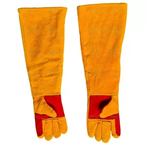 Manusi sudura, protectie sudor, piele bovina, marime L, portocaliu