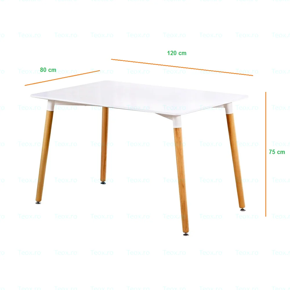 Masa-Bucatarie-Alba-DiningPicioare-Lemn120x80x75-cm-2.webp