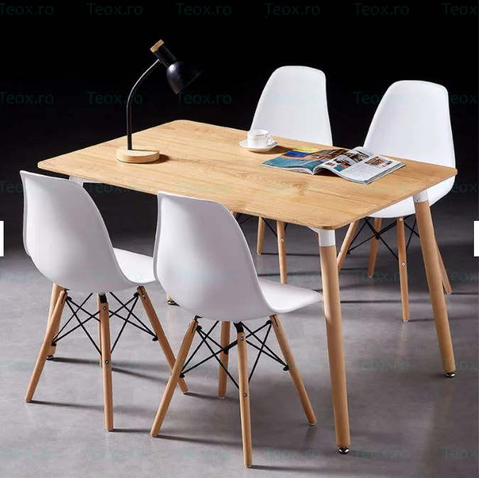Masa-Bucatarie-Dining-dreptunghiulara120x80x75-cmmdf-Stejar-Picioare-LemnTeox-7.webp Masă Bucătărie Stejar cu Blat MDF și Picioare din Lemn