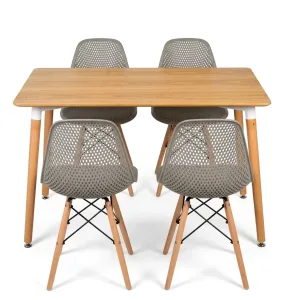 Masa Bucatarie cu 4 Scaune Set Dining