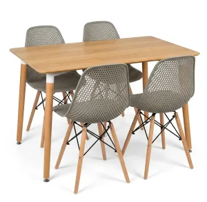 Masa Bucatarie cu 4 Scaune Set Dining