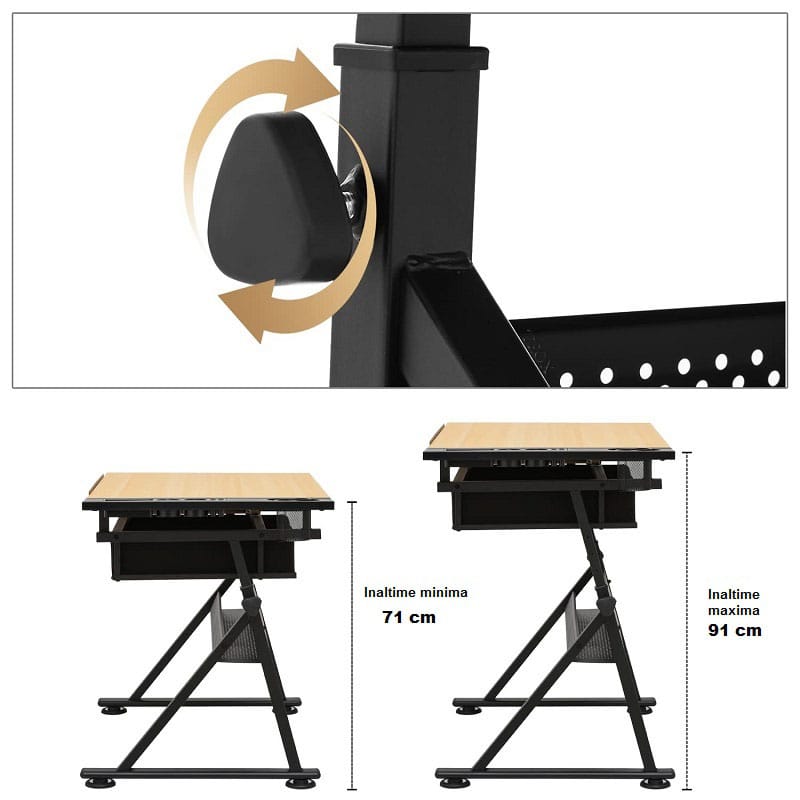 Masa-de-desen-cu-scaun-pictura-reglabila-metal-lemn-2-sertare-Teox-6.jpg Masa de desen tehnic reglaje