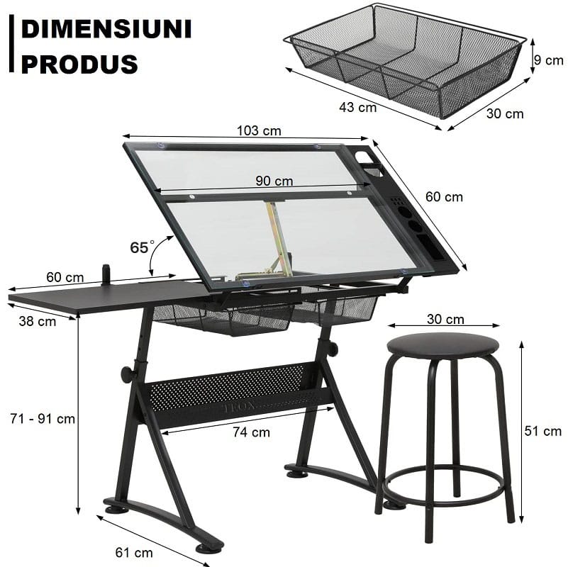 Masa-desen-cu-scaun-reglabila-pictura-birou-metal-si-sticla-2-sertare-Teox-5.jpg Masa desen tehnic cu blat din sticla dimensiuni