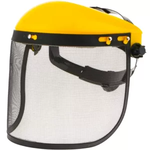 Masca Protectie Motocoasa cu Viziera Plasa reglabila fixare pe cap