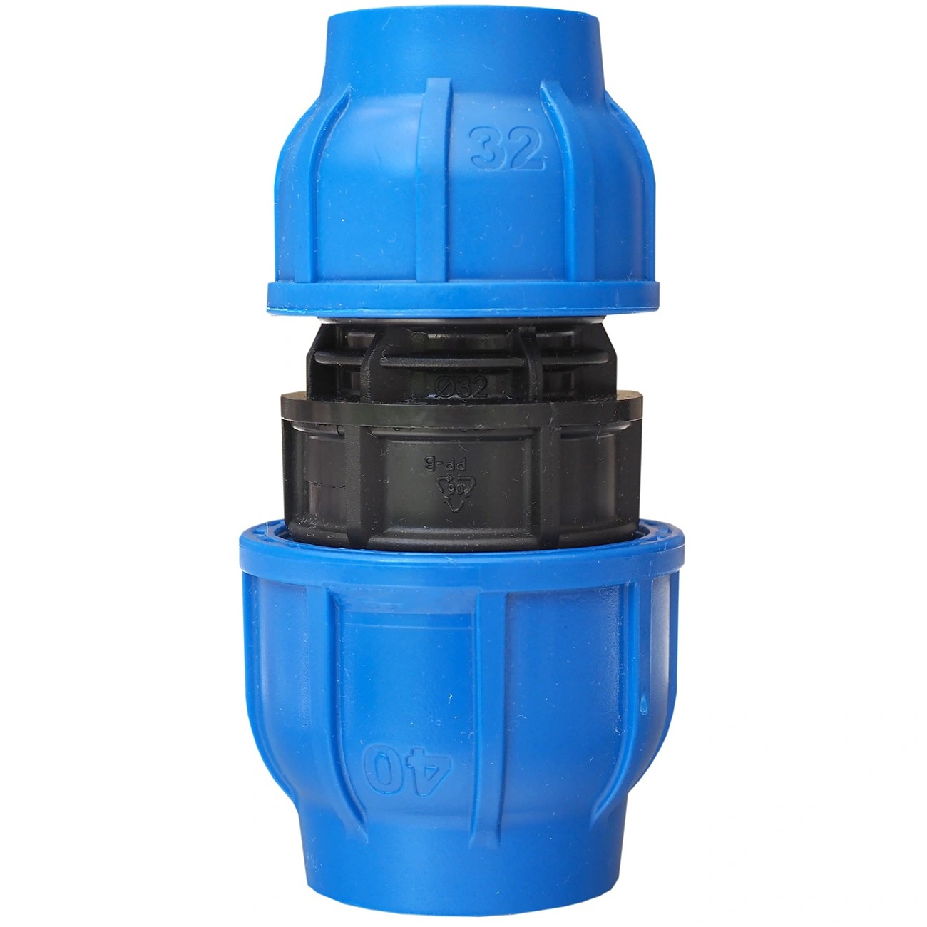 Mufa compresiune redusa PEHD 40x32 mm