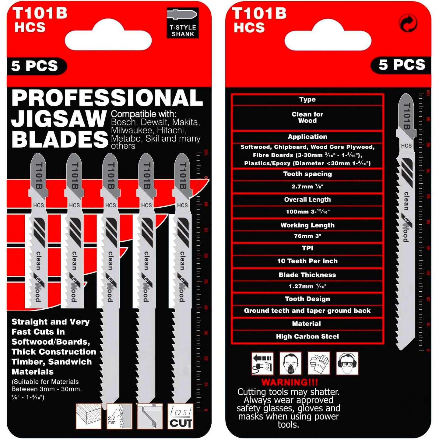 Panza Fierastrau Pendular pentru Lemn 100 mm