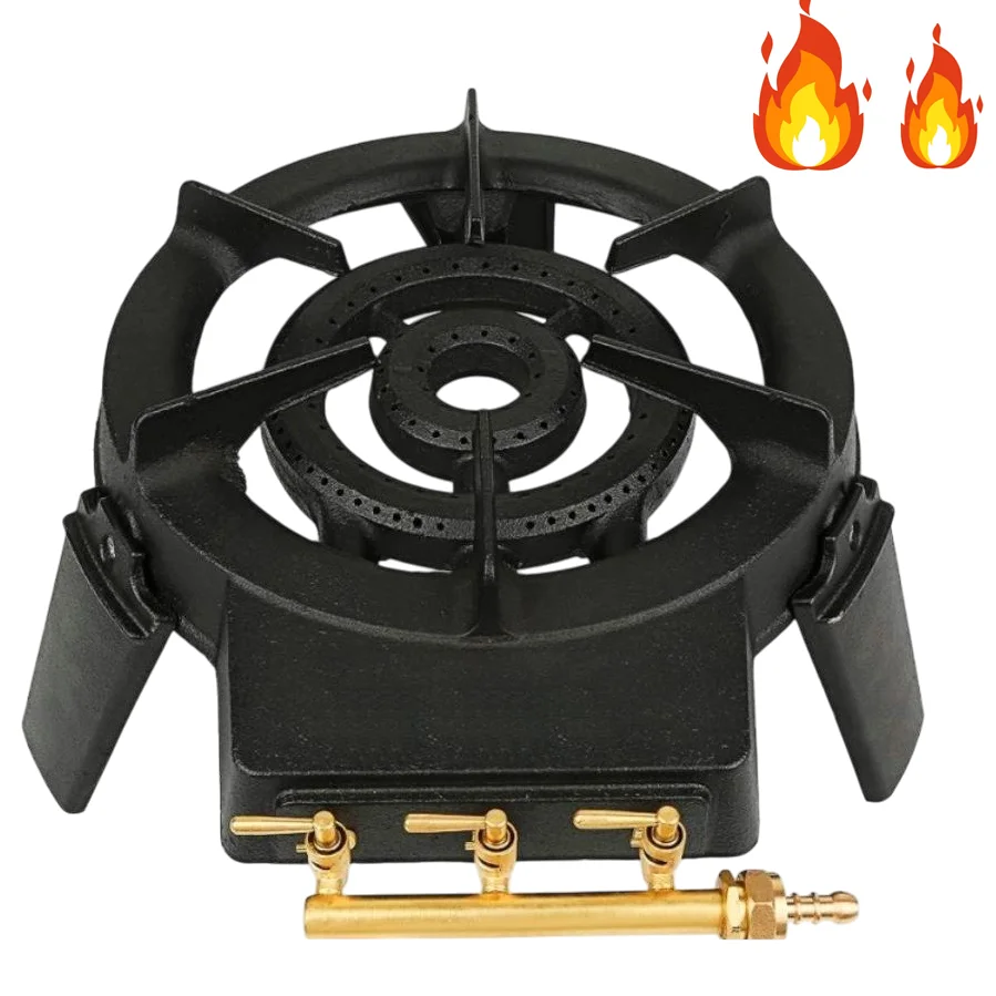 Pirostrie Fonta 3 Robineti Totokita, 9 kw 2 Arzatoare Gaz-Gpl-33cm Pirostrie Fonta 3 Robineti Totokita