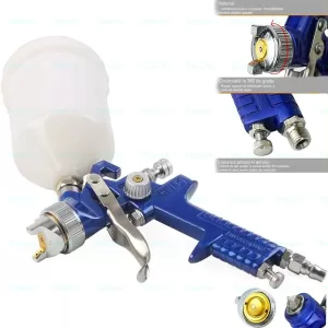 Pistol de Vopsit Aer Comprimat Duza 2.0 Rezervor 600ml cuplaj 1/4