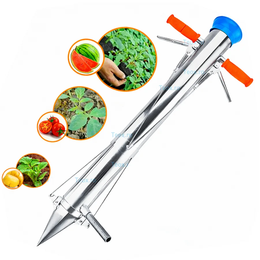 Plantator Rasaduri Profesional Totokita cu Pedala si Distantier o4 (4) Plantator Rasaduri Profesional