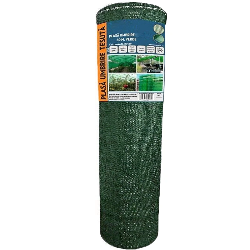 Plasa Umbrire Antivant 1.5x50m 120g/mp, HDPE UV, Umbrire 90%