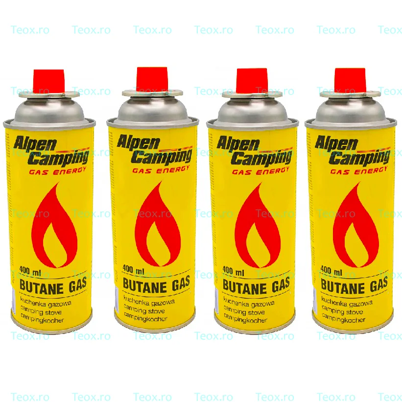Set 4 Rezerva Gaz pentru Aragaz Camping 227g Set 4 Rezerva Gaz pentru Aragaz Camping 227g
